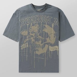 Summer American Skull Short Sleeve Loose T-shirt for Men