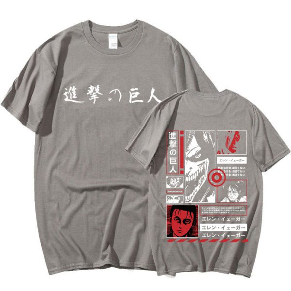 Japan Anime Attack on Titan T Shirt Men Shingeki No Kyojin E - Image 7