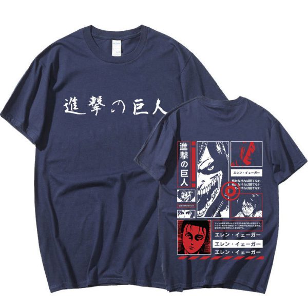 Japan Anime Attack on Titan T Shirt Men Shingeki No Kyojin E - Image 2