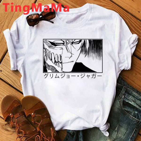 Hot Japanese Anime Bleach T Shirt Men Kawaii Kurosaki Ichigo - Image 20