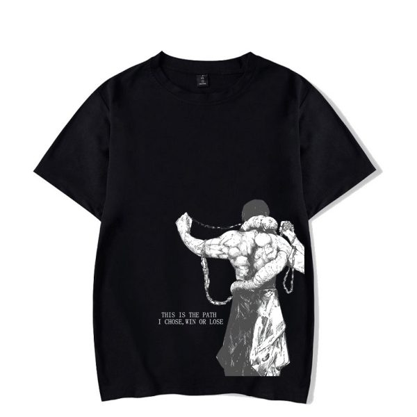 Anime Printed Streetwear Vintage Washed T-shirt Men Harajuku - Image 8