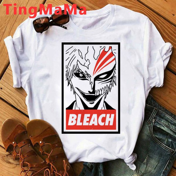 Hot Japanese Anime Bleach T Shirt Men Kawaii Kurosaki Ichigo - Image 6