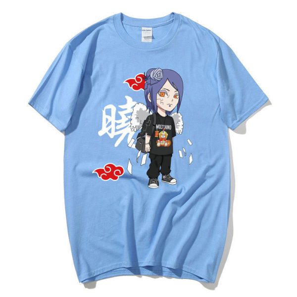 Youth New T-shirt Naruto Naruto Naruto Xiao Organization Little South Men and Women's Bottom T-shirt Top Short Sleeve - Image 12