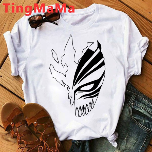 Hot Japanese Anime Bleach T Shirt Men Kawaii Kurosaki Ichigo - Image 2