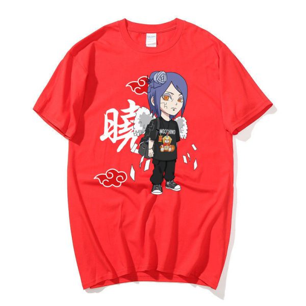 Youth New T-shirt Naruto Naruto Naruto Xiao Organization Little South Men and Women's Bottom T-shirt Top Short Sleeve - Image 6