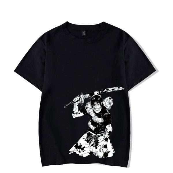 Anime Printed Streetwear Vintage Washed T-shirt Men Harajuku - Image 10