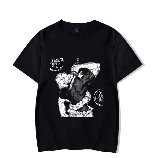 Anime Printed Streetwear Vintage Washed T-shirt Men Harajuku - Image 4