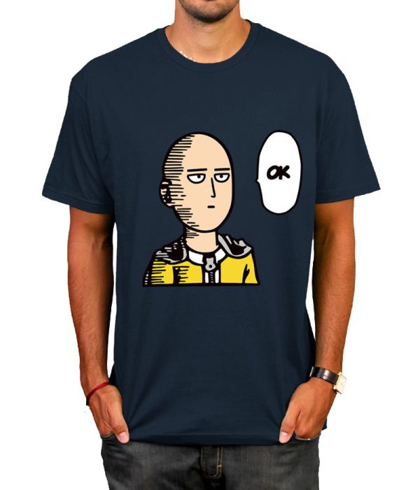 cotton ANIME One Punch Man Printed men T shirt Fashion cool confortable men's Tshirt casual t-shirt for men - Image 2