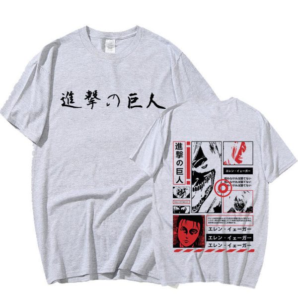 Japan Anime Attack on Titan T Shirt Men Shingeki No Kyojin E - Image 8