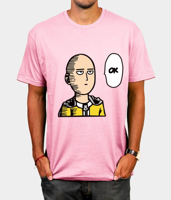 cotton ANIME One Punch Man Printed men T shirt Fashion cool confortable men's Tshirt casual t-shirt for men - Image 4