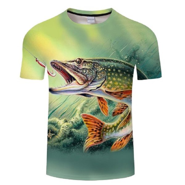 New men leisure 3d printing t shirt, funny fish printed men and women tshirt Hip hop T-shirt Harajuku Asian - Image 6