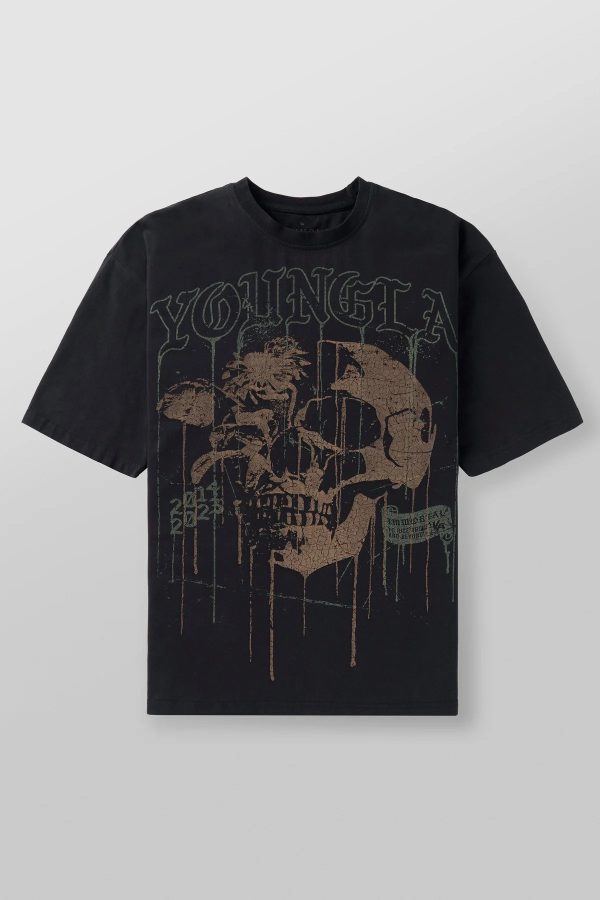 Summer American Skull Short Sleeve Loose T-shirt for Men - Image 5